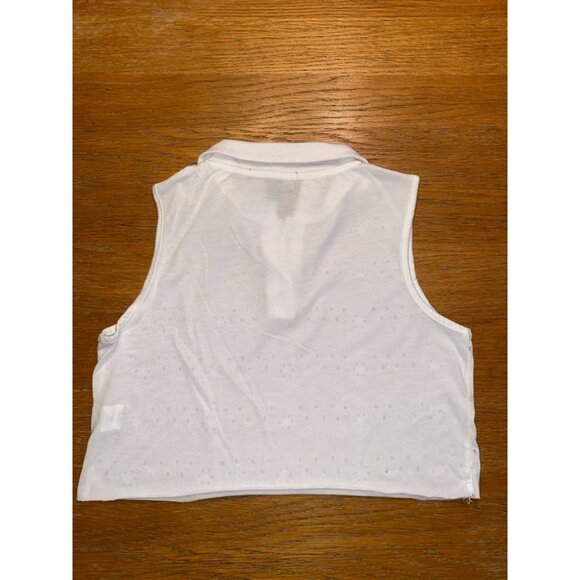 Primark White Floral Print Crop Tank-XS - Picture 4 of 4